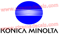 konicaminolta decal with Logo 2 colour